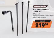 Autogear Suv Spare Wheel Lever Set 4 Piece Set SWL01