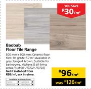 Baobab Floor Tile Range-Per Sqm