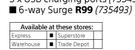 Power Worx 6 Way Surge Multiplug