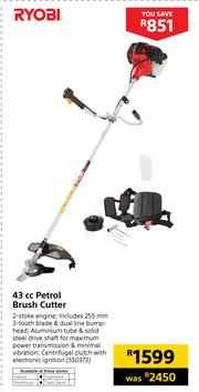 Ryobi 43cc store petrol brush cutter