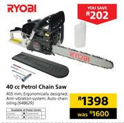 Ryobi 40cc Petrol Chain Saw
