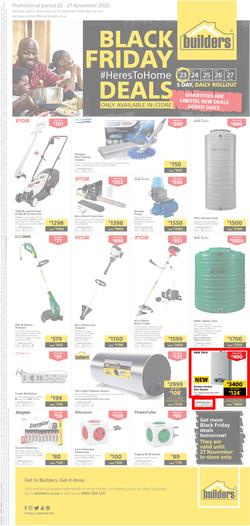 Builders : Black Friday (23 November - 27 November 2020) (AVAILABLE IN-STORE ONLY), page 1