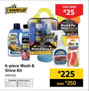 Shield 6 Piece Wash & Shine Kit