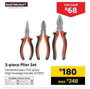 Mastercraft 3 Piece Plier Set