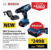 Bosch 18V 13mm Li-Ion Cordless Impact Drill