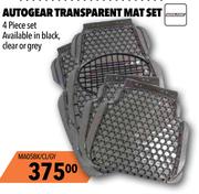 Autogear Transparent Mat Set MA05BK/CL/GY