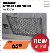 Autogear Interior Grid Pocket Size 25 x 55cm CIN01