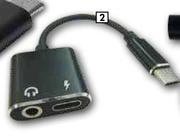 Autogear Type Adaptors Type C To 3.5mm Audio Splitter Adaptor TCA02