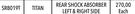 Titan Rear Shock Absorber Left & Right Side For Toyota Etios 1.5 2012 Onwards SR8019T-Each