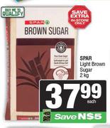 Spar Light Brown Sugar-2kg 
