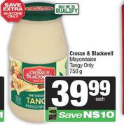 Crosse & Blackwell Mayonnaise (Tangy Only)-750g