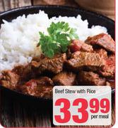 Beef Stew With Rice-Per Meal