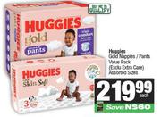 Huggies Gold Nappies/Pants Value Pack (Assorted Sizes)-Each