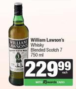 William Lawson's Whisky Blended Scotch 7-750ml