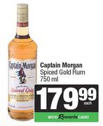 Captain Morgan Spiced Gold Rum-750ml