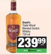 Grant's Triple Wood Blended Scotch Whisky-750ml