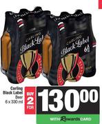 Carling Black Label Beer-2 x 6 x 330ml