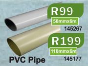 PVC Pipe 50mm x 6m 145267