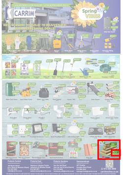 K Carrim Builders Mecca : Spring Vibes (11 August - 11 September 2023), page 1