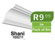 Cornice Polystyrene Shani 100 x 100 x 140 169211 Pack Of 8m-Per m