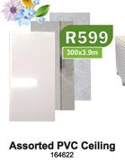 Assorted PVC Ceiling 300 x 3.9m 164622