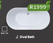 Oval Bath Built In