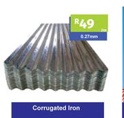 Corrugated Iron 0.27mm-Per m