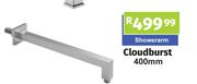 Showerarm Cloud Burst 400mm