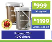Promac 20L Dimensions Silk