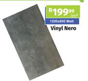 Vinyl Nero 1200 x 600 Matt-Per Sqm