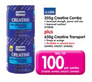 USN Creatine Combo-205g + Creatine Transport-605g-Per Combo