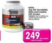 Evox 5XL Formidable Mass And Creatine HCL Combo-2kg