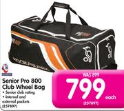Kookaburra Senior Pro 800 Club Wheel Bag-Each