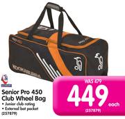 Kookaburra Senior Pro 450 Club Wheel Bag-Each