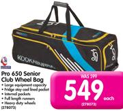 Kookaburra Pro 650 Senior Club Wheel Bag-Each