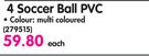 Sandico 4 Soccer Ball PVC-Each