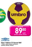 Umbro Size 5 Veloce 111 Soccer Ball-Each