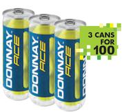 Donnay Ace ITF Tennis Balls-3's