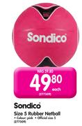 Sondico Size 5 Rubber Netball-Each
