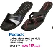reebok female sandals