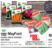 Mayford/Starke Ayres Flower, Herb & Vegetable Seed Packs-Each