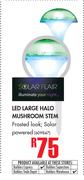 Solar Flair LED Large Halo Mushroom Stem