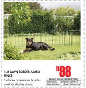 1m Lawn Border Jumbo Fence