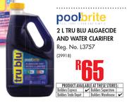 Pool Brite Tru Blu Algaecide & Water Clarifier-2Ltr