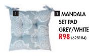 Mandala Set Pad Grey/White