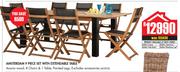 Amsterdam 9 Piece Set With Extendable Table