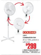 Goldair 3-In-1 Combination Fan