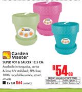 Garden Master 15cm Super Pot & Saucer-Each
