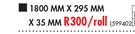 Log Roll Square 1800mm x 295mm x 35mm-Per Roll