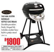 Ketla 560mm Justin Benello Kettle Gas Braai